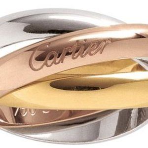 Cartier Classic Trinity ring. 18k Gold, yellow, white and pink .